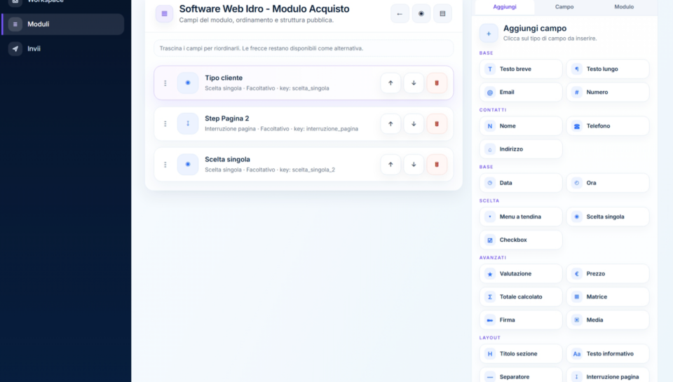 software creazione moduli online